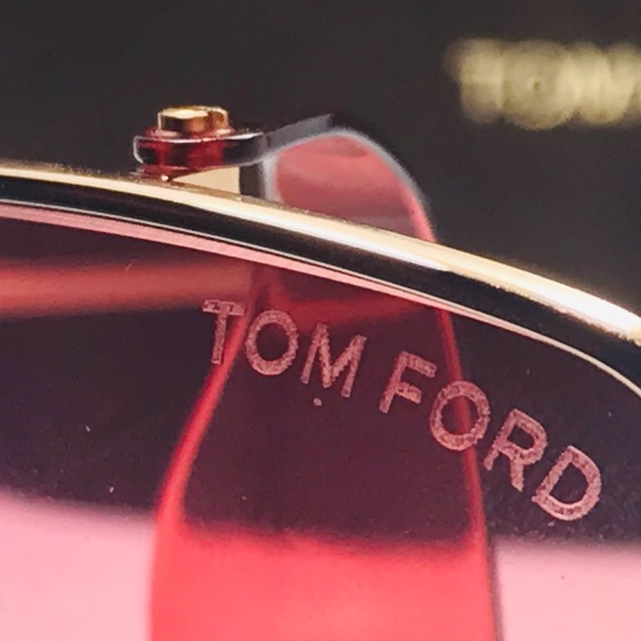 Tom Ford Toby-02 TF901 28T Gld Metal Woman s Side Shield Sunglasses 60mm - Picture 9 of 13
